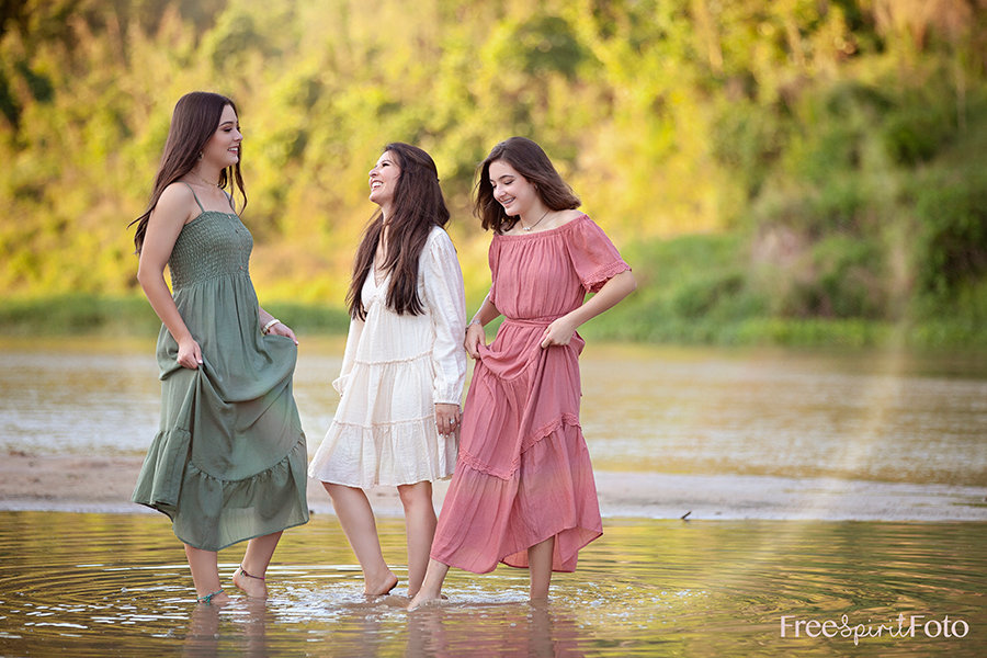 Creek Session Family Photographer Spring TX
