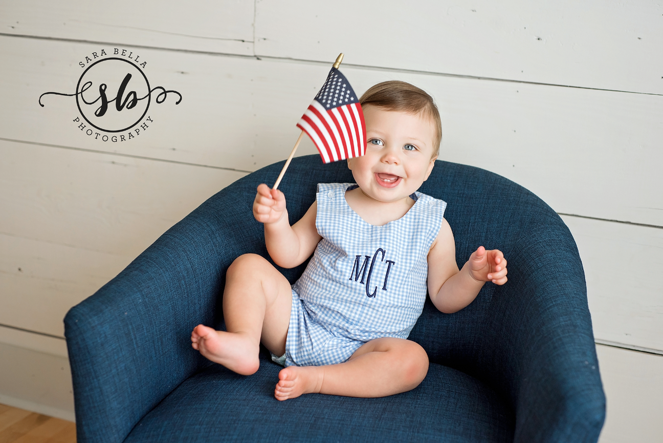 Highland Park Boy Sesame Street 2nd birthday Boy Girl Baptism Gown American Flag