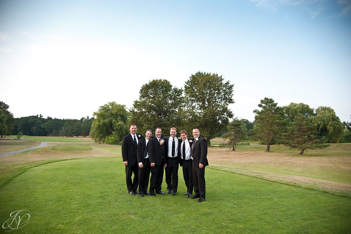Saratoga Wedding Photographer, Mohawk River Country Club & Chateau, groomsman photo, bridal party photo