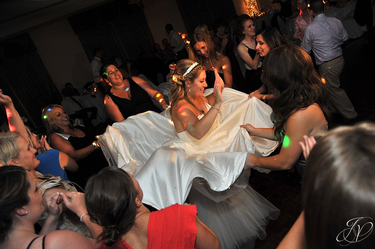 Mohawk River Country Club & Chateau, Saratoga Wedding Photographer, reception photography, bride dancing photo, candid reception photo