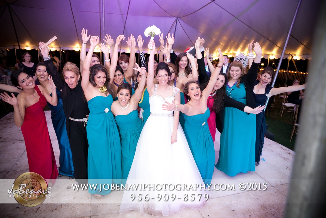 Outdoor reception at Casa Los Ebanos, San Benito Texas