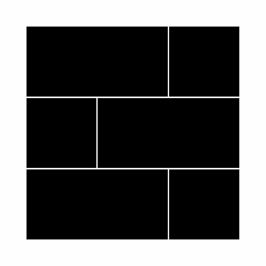8x8- 6photos- Three_Squares_Three_Rectangles_Grid