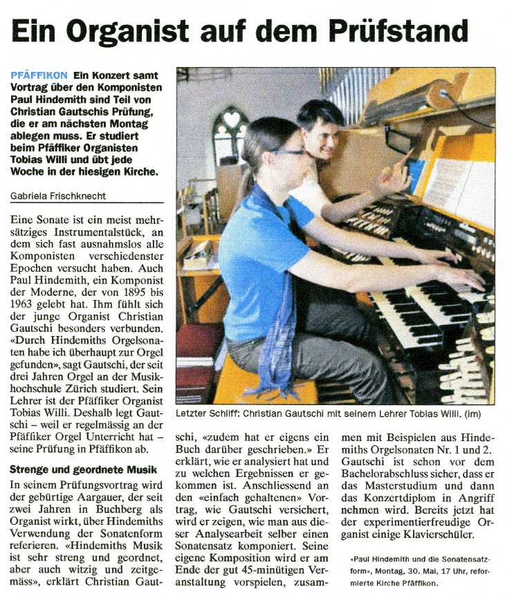 Zürcher Oberländer 26. Mai 2011