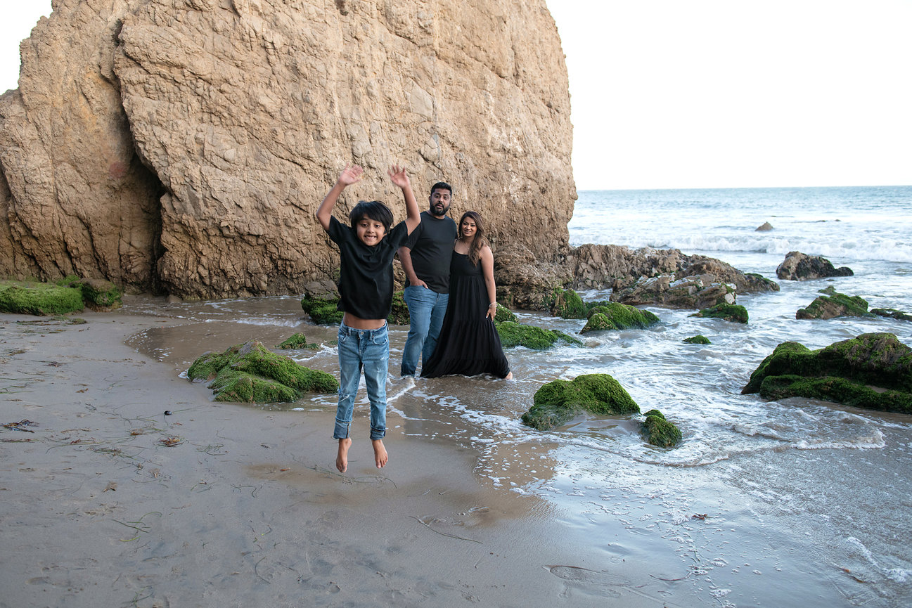 Family Photography at El Matador State Beach in Malibu