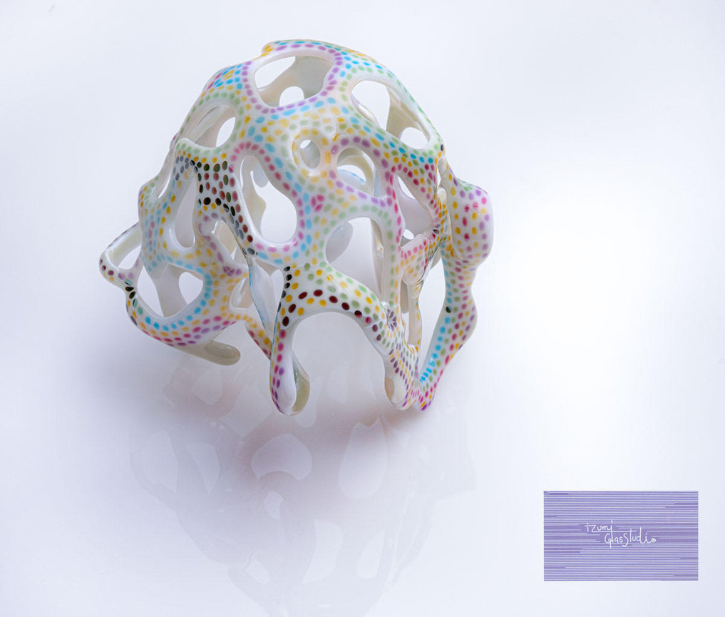 Izumi glass studio だより -自然からの色のプレゼント・サルスベリの花やヤブガラシの花の色- Gifts of Color from Nature