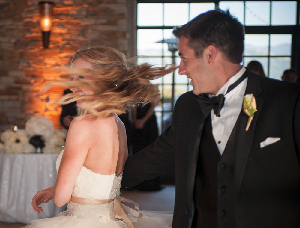 Spinning first dance at Tehama Club House