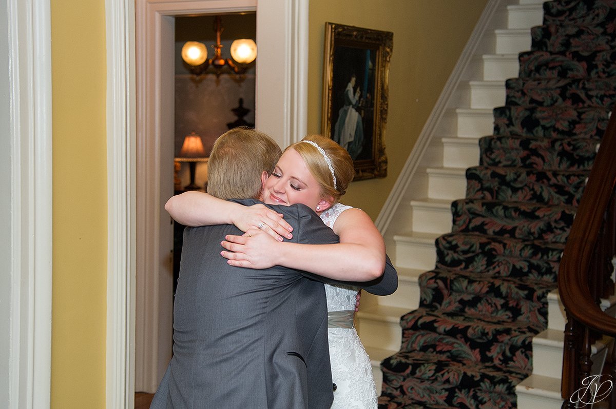first look with dad albany wedding photographer