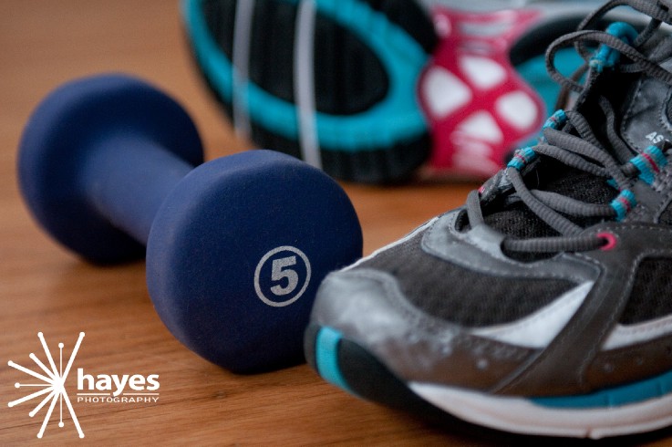Jazzercise, Hayes Photography, sneakers, workout, Ryka, hand weight