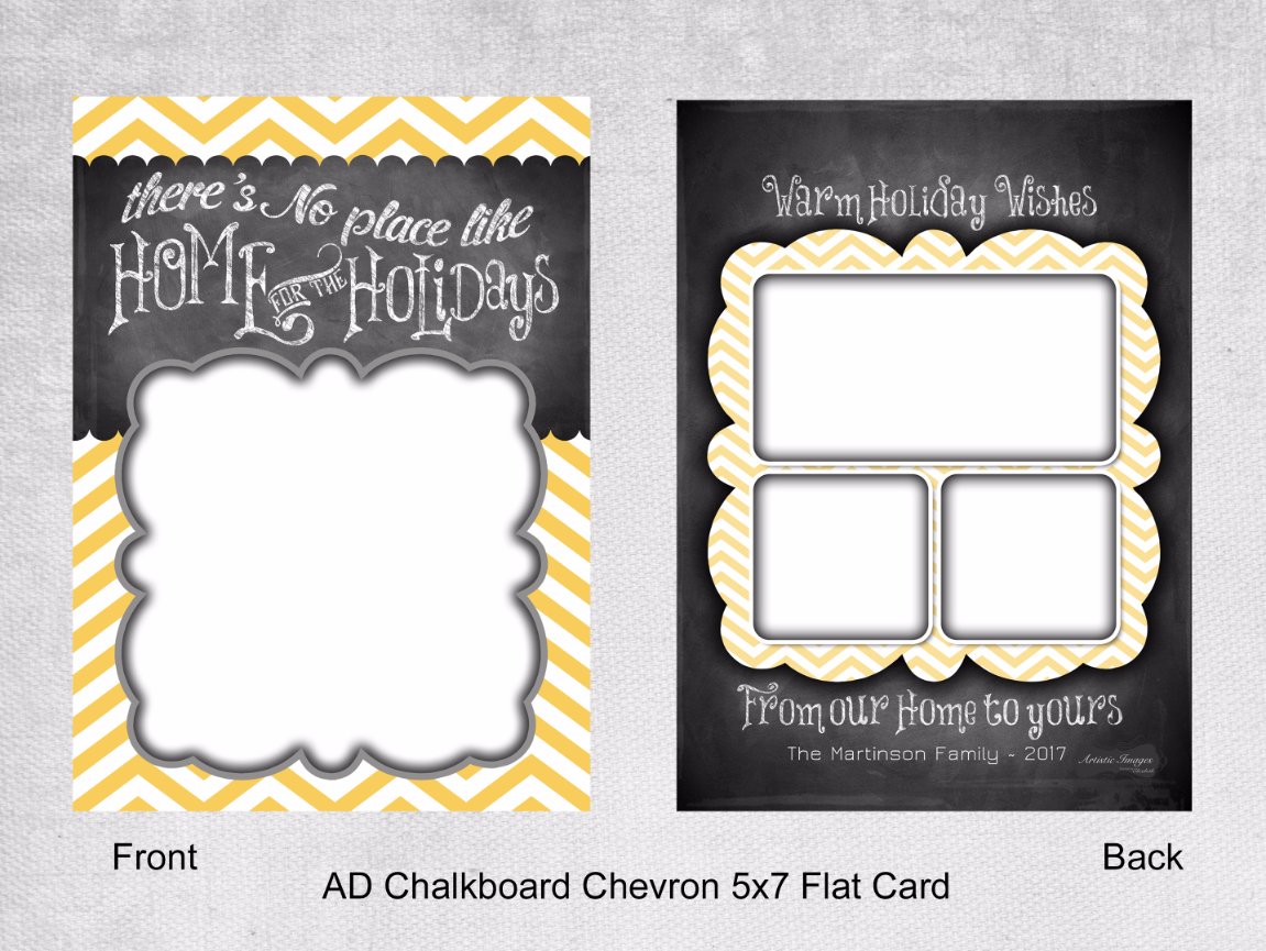 AD Chalkboard Chevron Flat