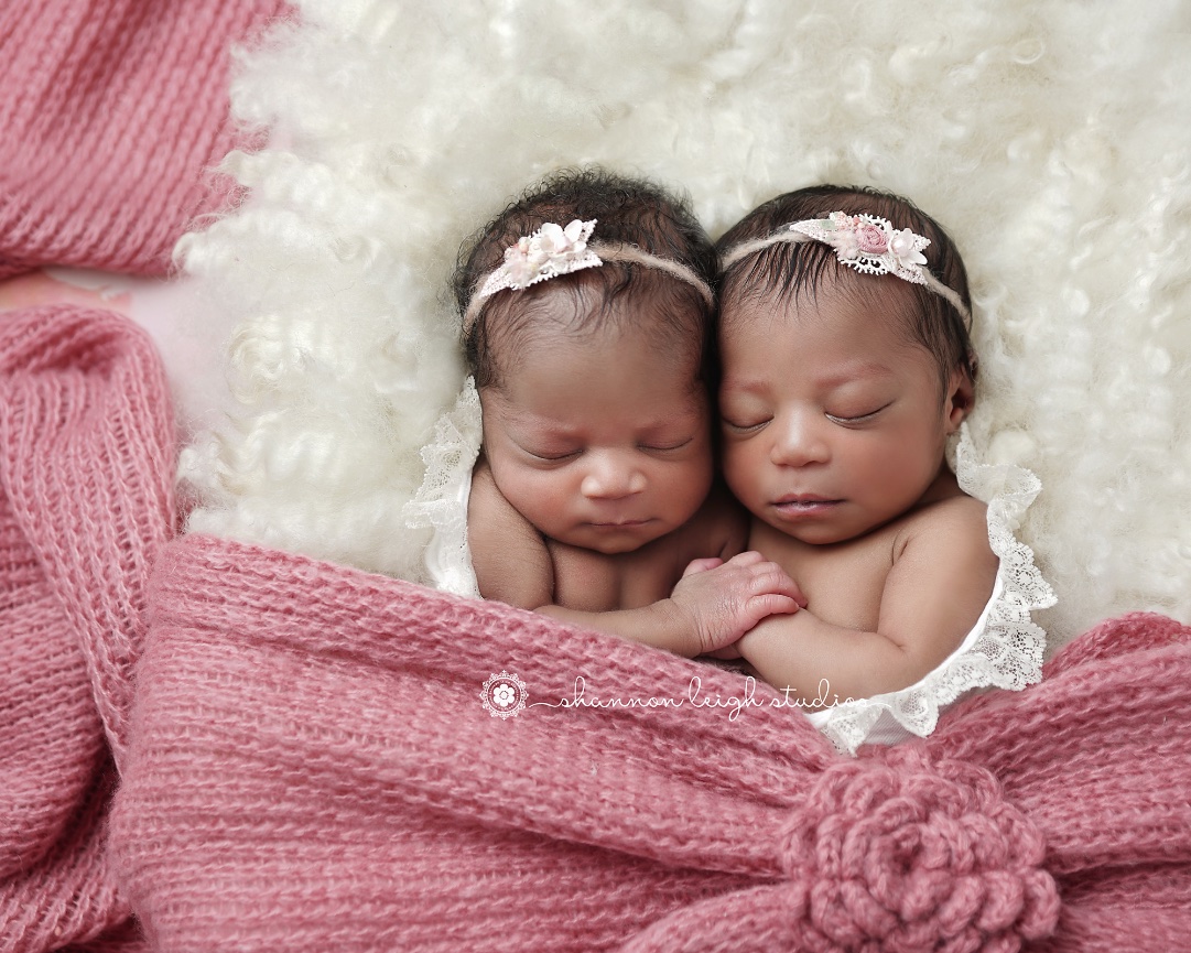Adorable Gianna and Jackson - Atlanta Newborn Baby Twin Photographer 