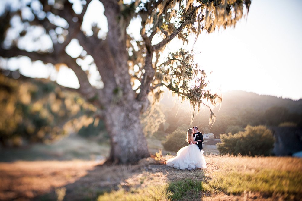 Fairytale bride and groom at Santa Lucia Preserve Wedding