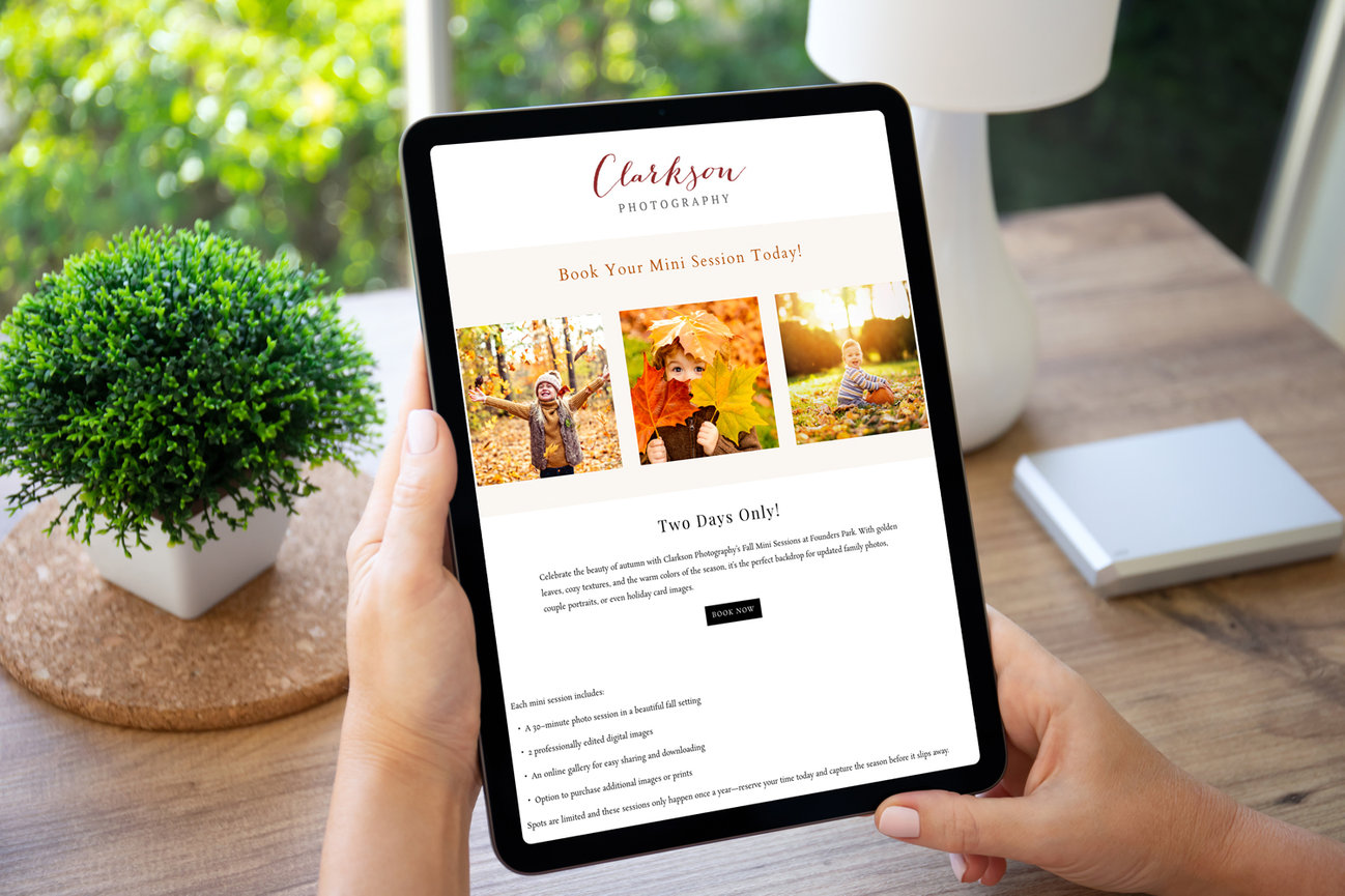 Mini Session Scheduling Made Easy: Book Out Every Spot with PhotoBiz Scheduler