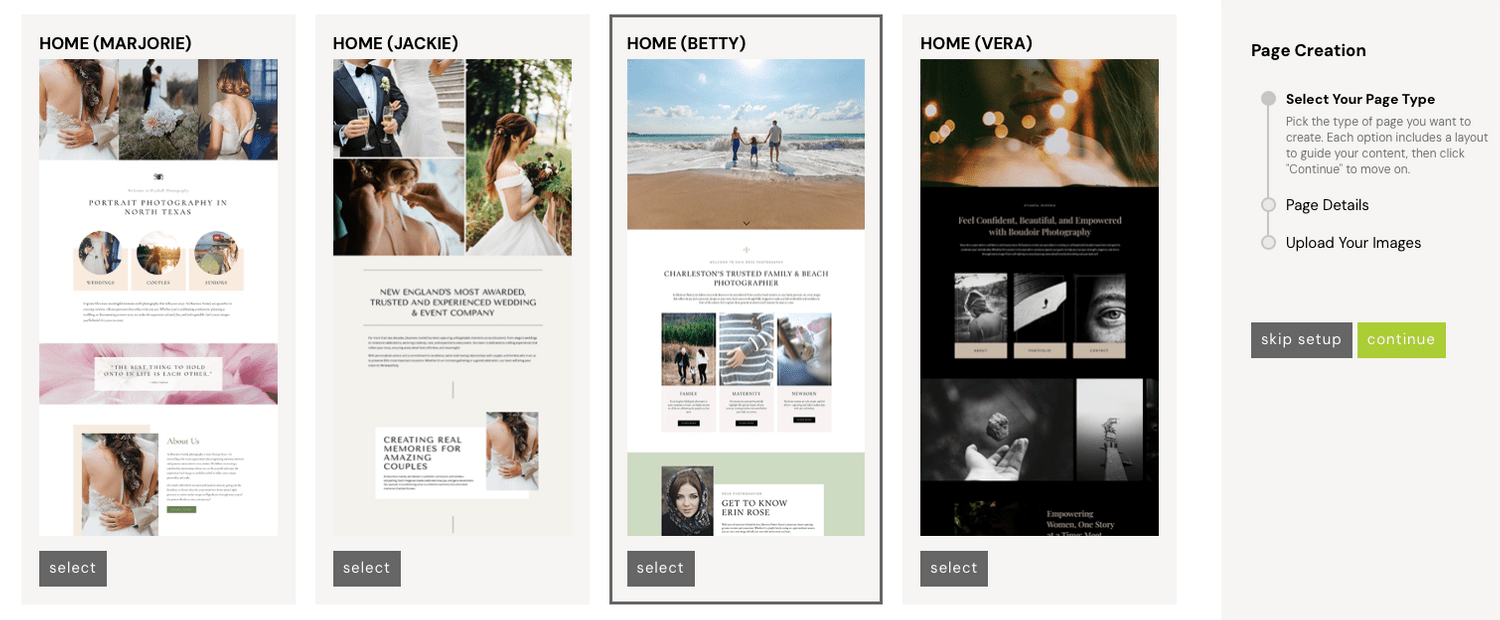 How to Create a Brand-New Photography Homepage with PhotoBiz AI Page Creator