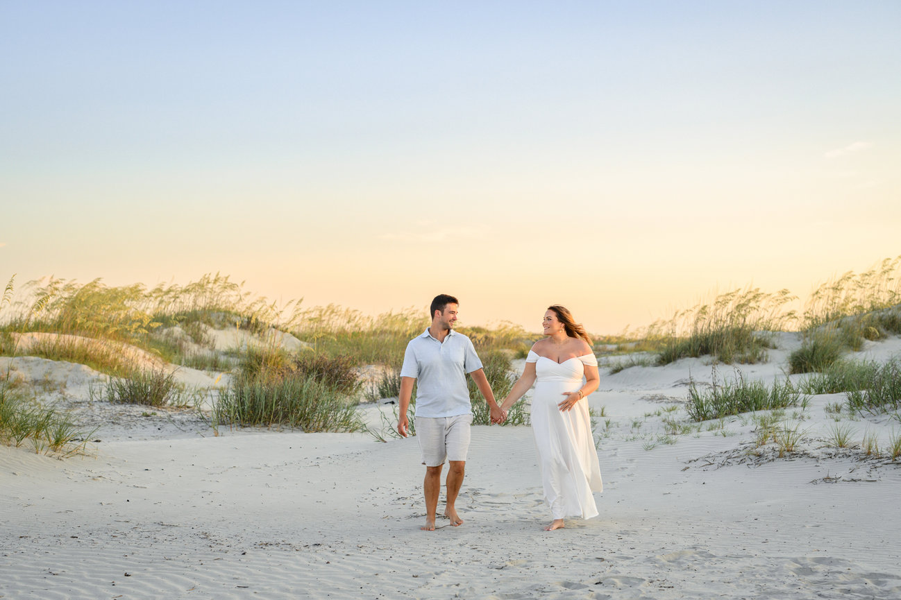 Sunset Maternity Session on Seabrook Island