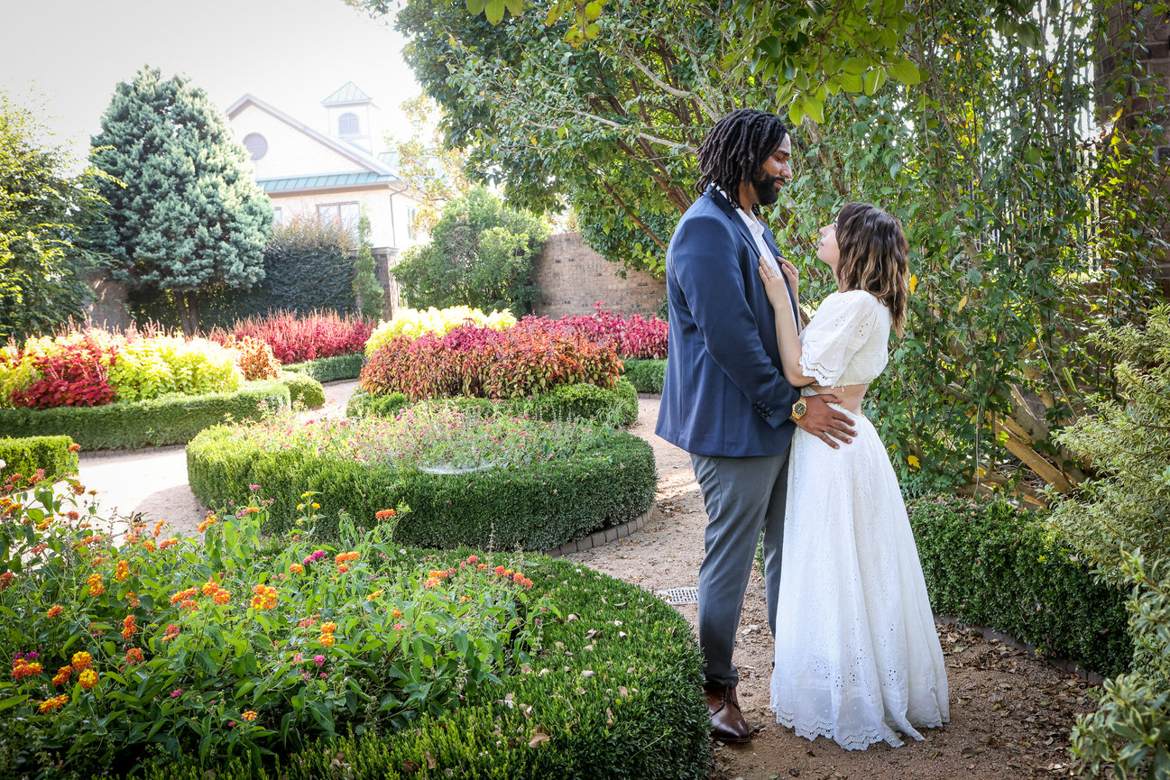 Engaged in Greensboro and a Lovely Ciener Garden Engagement Session!
