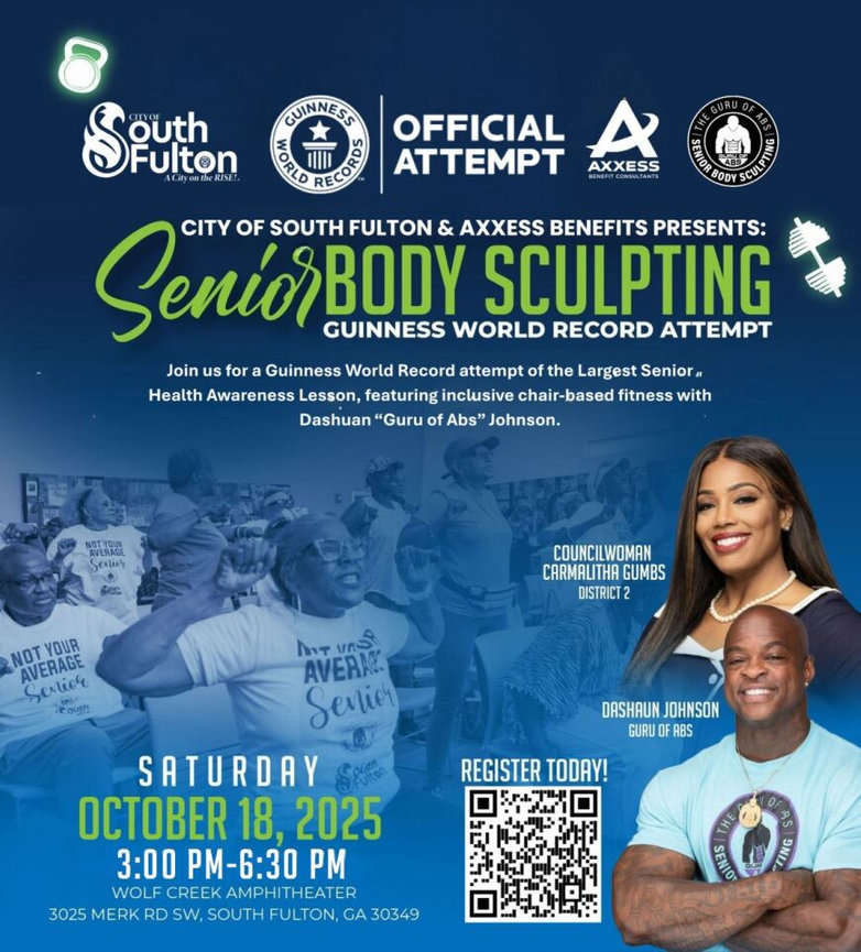 City of South Fulton & Axxess Benefits Presents: Senior Body Sculpting Guinness World Record Attempt