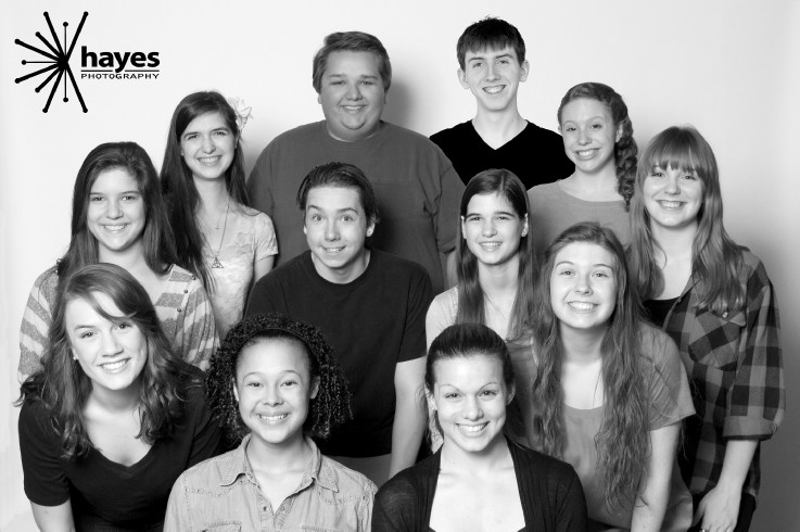 cast, theater, Hayes Photography, Webster Thomas High School, portrait