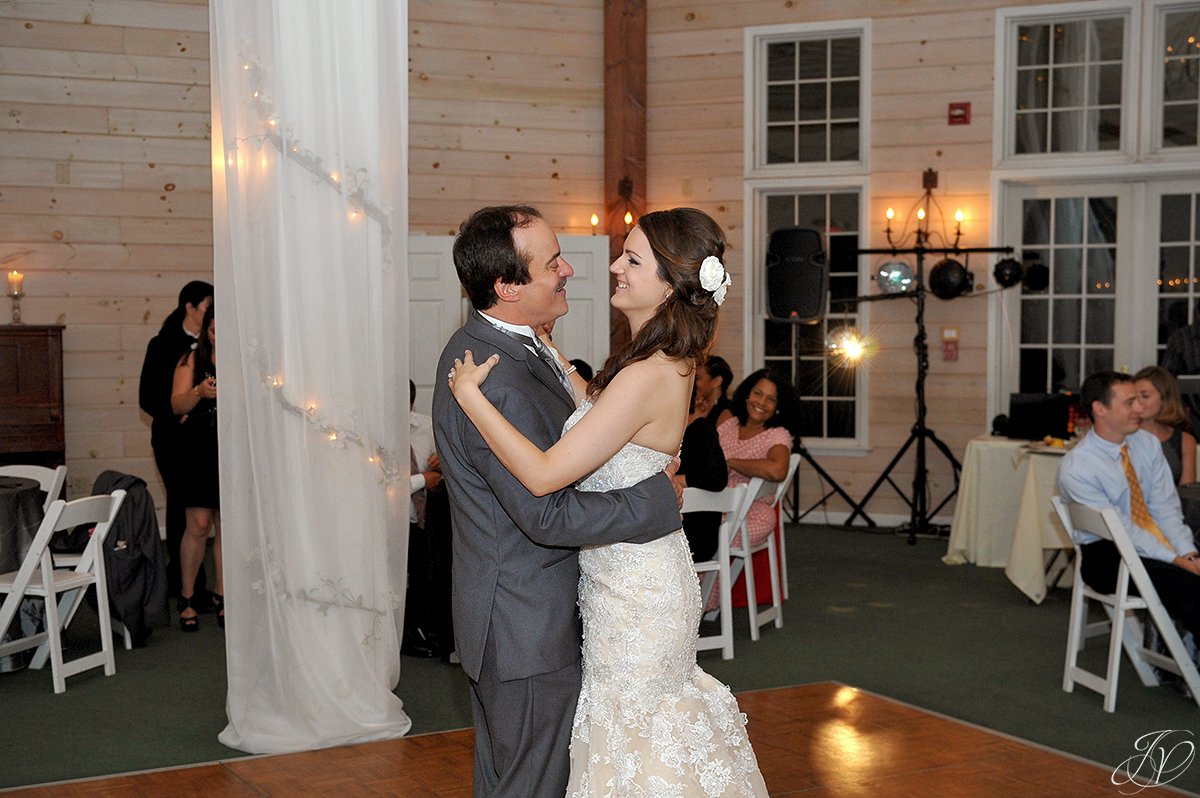 emotional bride and father first dance