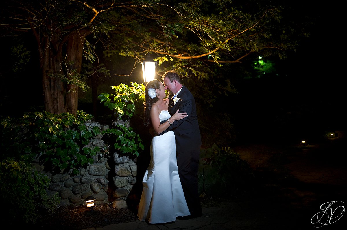 night photography, bride and groom outside at night, bride dancing photo, wedding reception photo, schenectady wedding photographer, riverstone manor reception, riverstone manor terrace tent