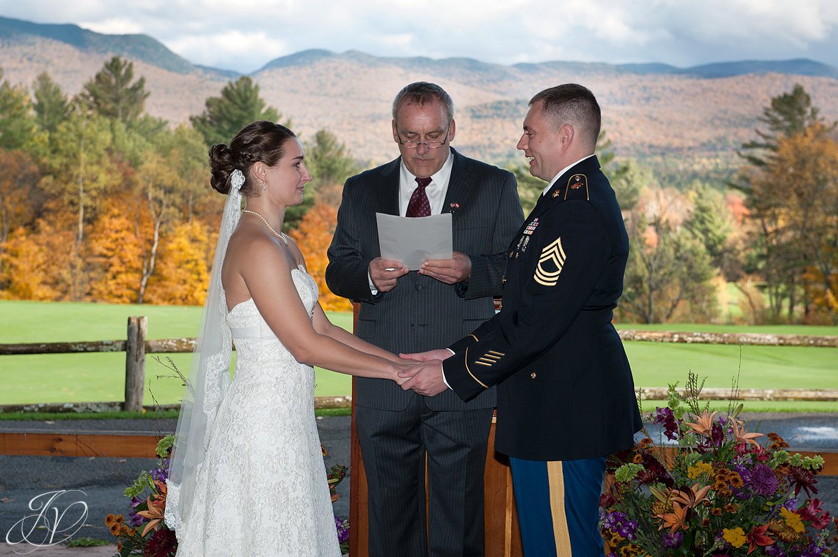 bride and groom at alter, wedding at lake placid club, Lake Placid Wedding Photographer, lake placid wedding, Wedding at the Lake Placid Crowne Plaza