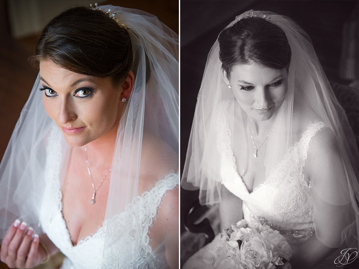 bridal portrait at Shenandoah valley golf club