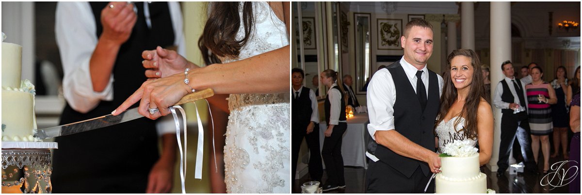 cake cutting wedding reception canfield casino