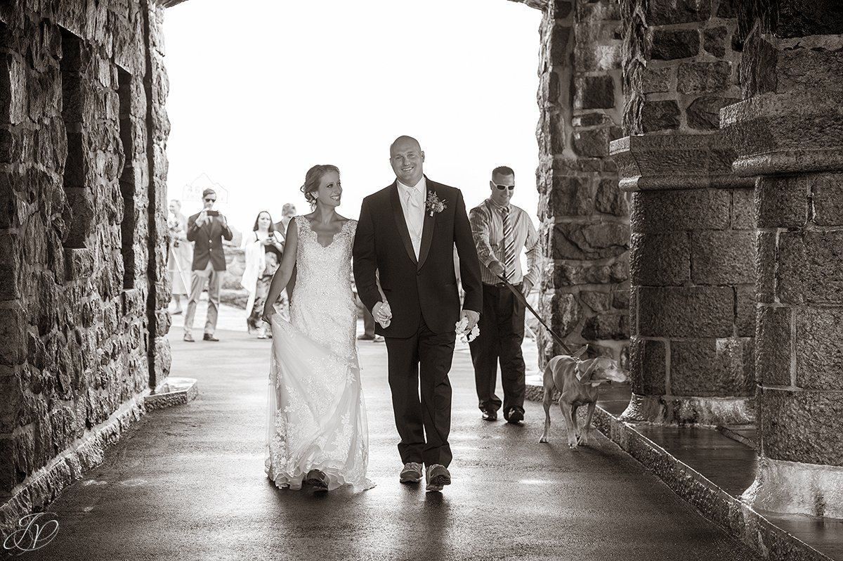 ceremony at top of whiteface mountain fog during ceremony