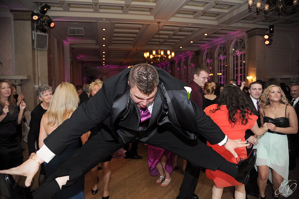funny dancing reception photo