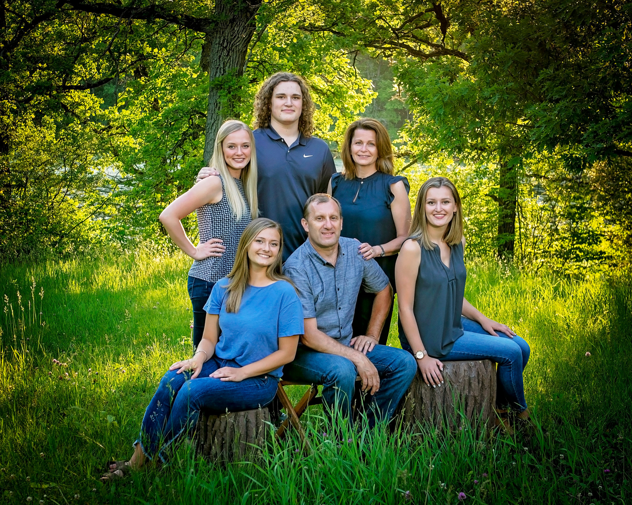 Family Portrait with Multiple Generations.