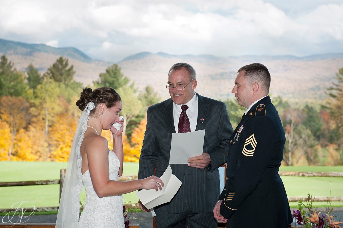 bride and groom at alter, wedding at lake placid club, Lake Placid Wedding Photographer, lake placid wedding, Wedding at the Lake Placid Crowne Plaza