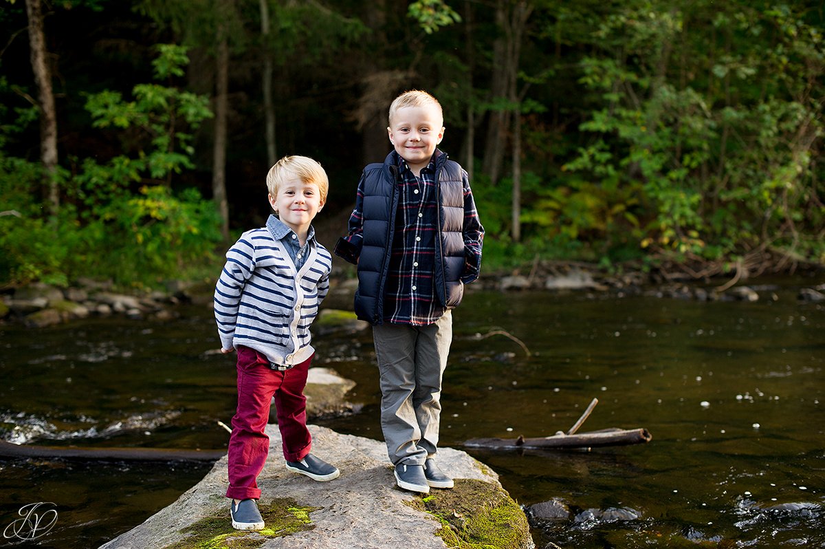 family portrait fall water saratoga springs