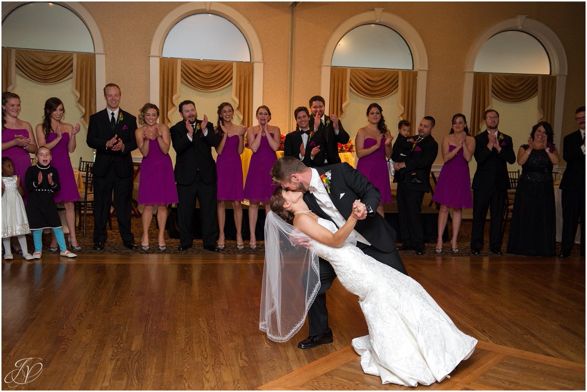 bride and groom dipping first dance bride and groom first dance bride and groom intro at reception details glen sanders mansion wedding