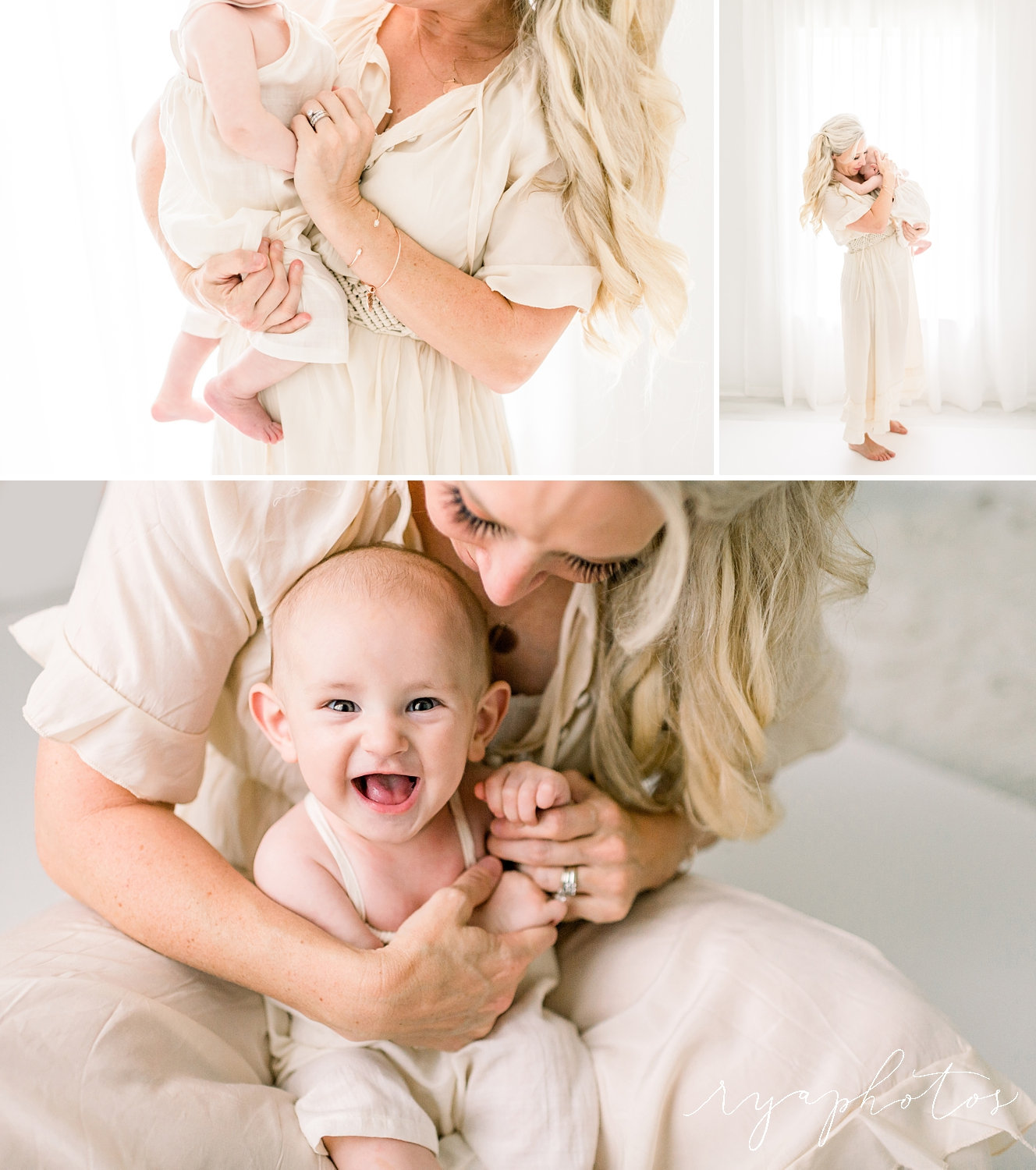 studio, motherhood portrait session, Jacksonville, Florida, Rya Duncklee