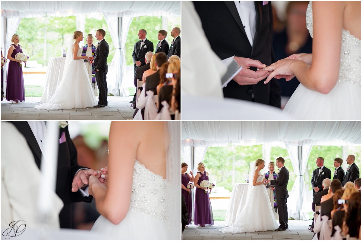 outside ceremony white tent saratoga national ring exchange