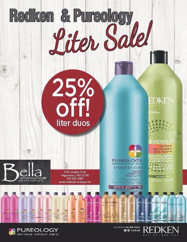 Liter Sale is going on now! Bella Salon and Spa