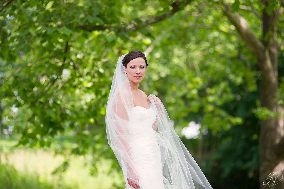 unique bridal portrait