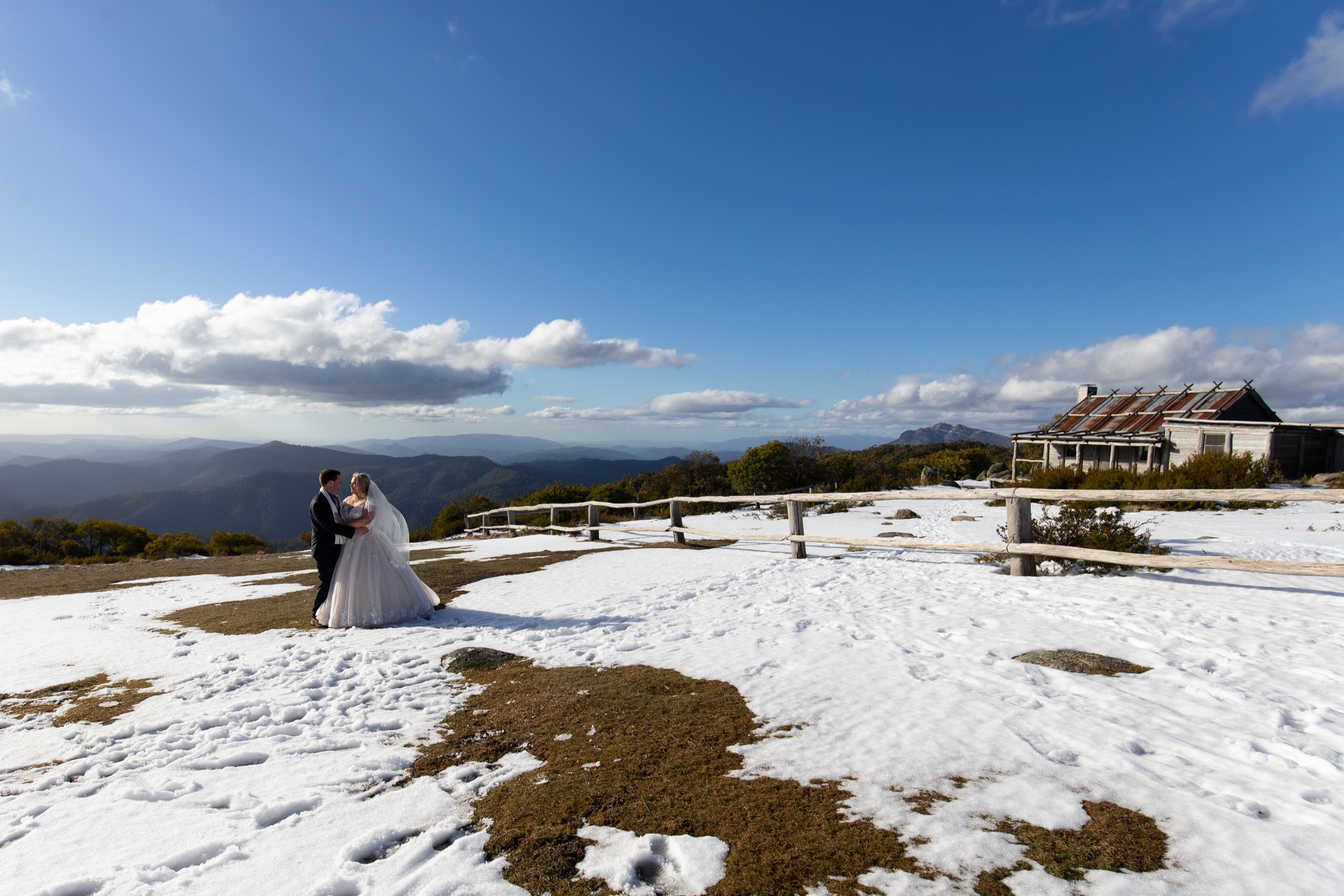 Mt Buller Craig's Hut Snow Wedding