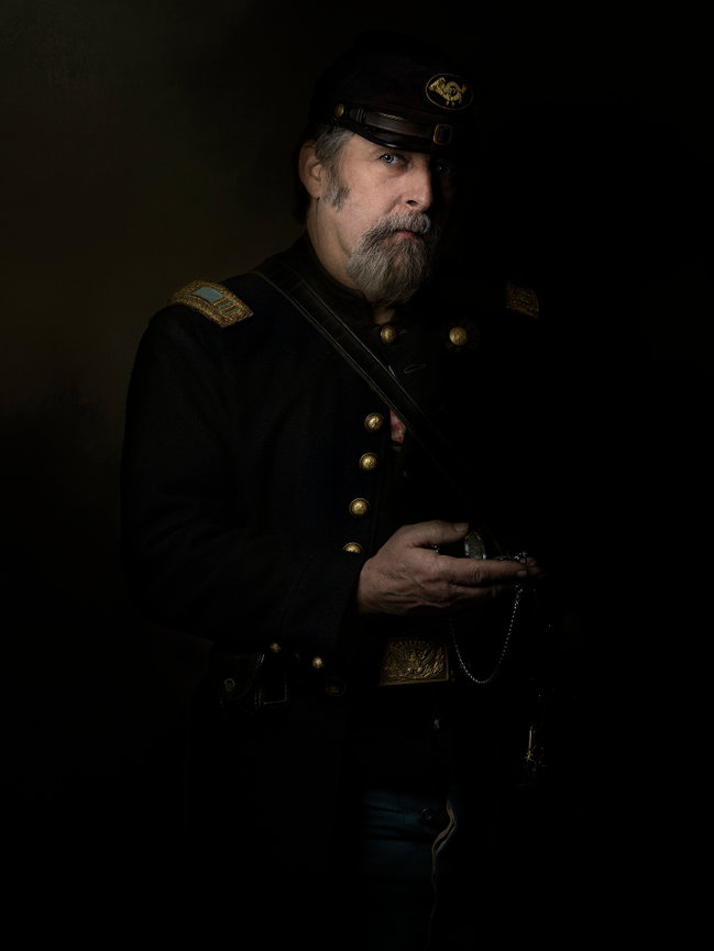 Image of Civil War reenactor.