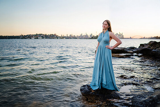 Portrait of a young woman during a Sydney Photoshoot with Sarah Iris Photography.
