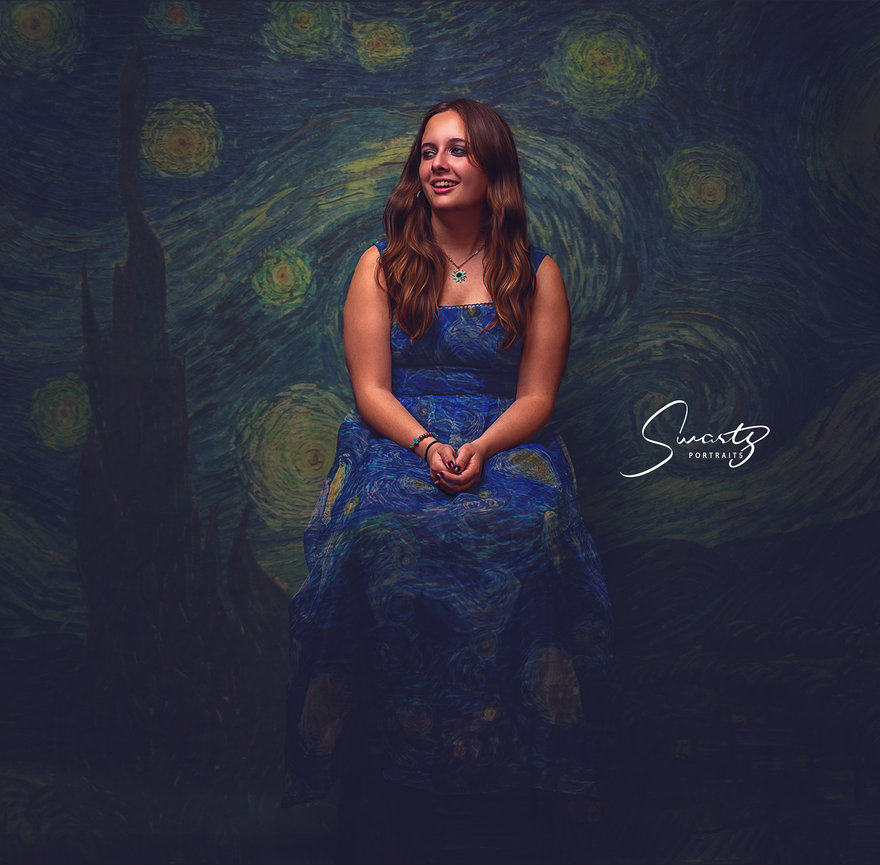 Estate home fine art senior portrait of a Benders Landing Estates senior by Swartz Portraits
