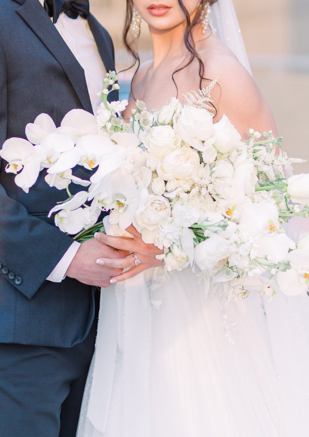 White Orchid Wedding Bouquet