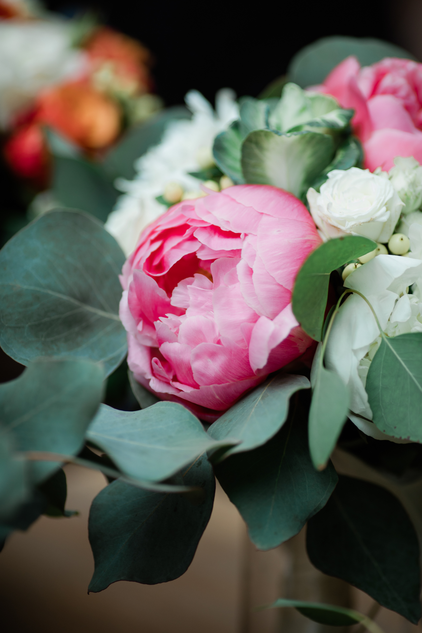 Close up Wedding Floral Arrangement Sonoma County 