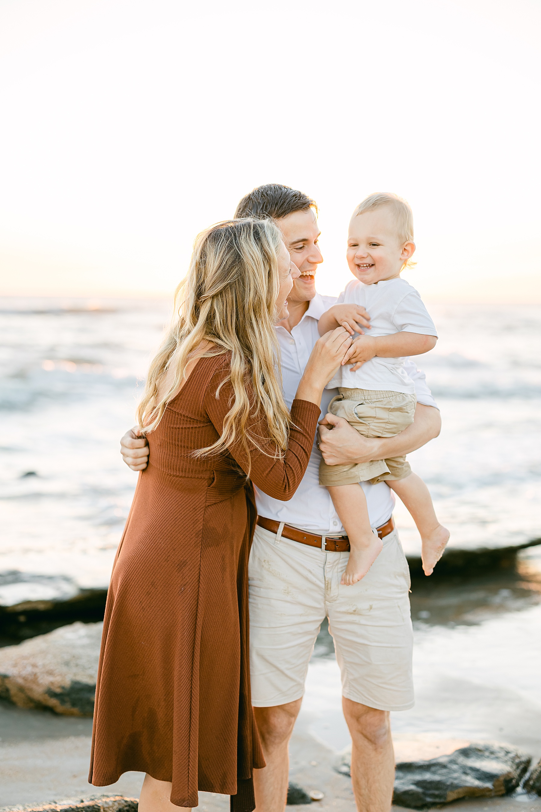 family sunrise portraits in St. Augustine Florida