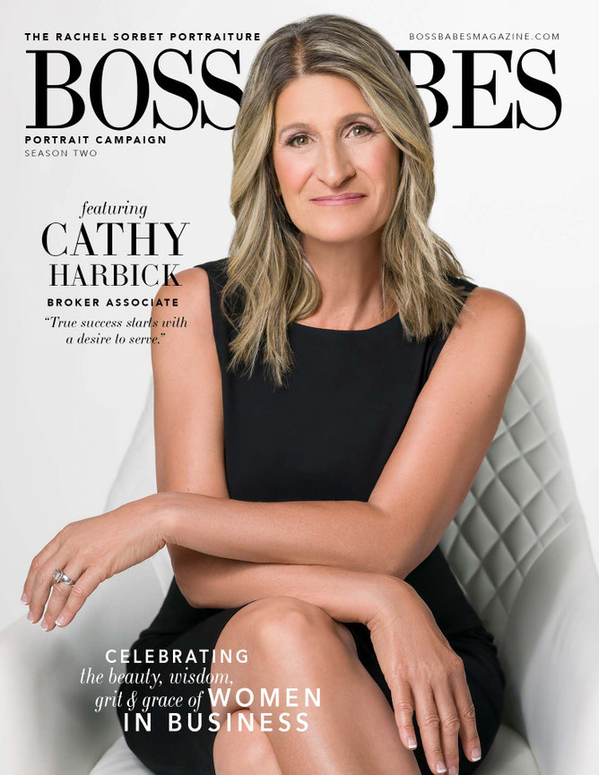 Cathy Harbick on the cover of Boss Babes Magazine