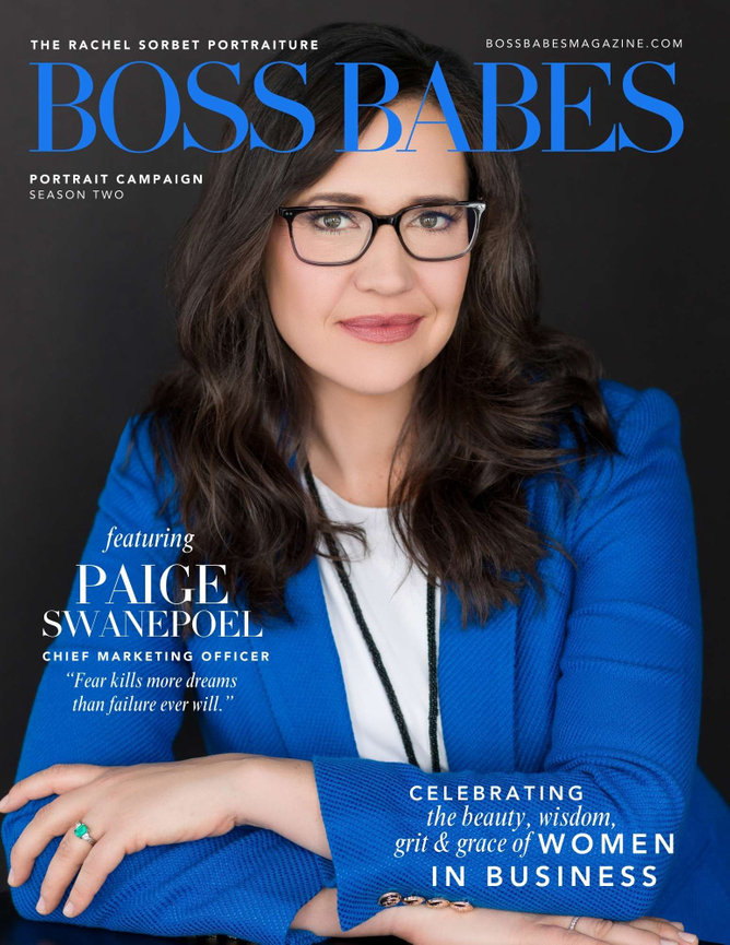 Paige Swanepoel on the cover of Boss Babes Magazine