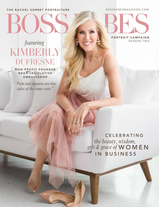 Kimberly Dufresne on the cover of Boss Babes Magazine