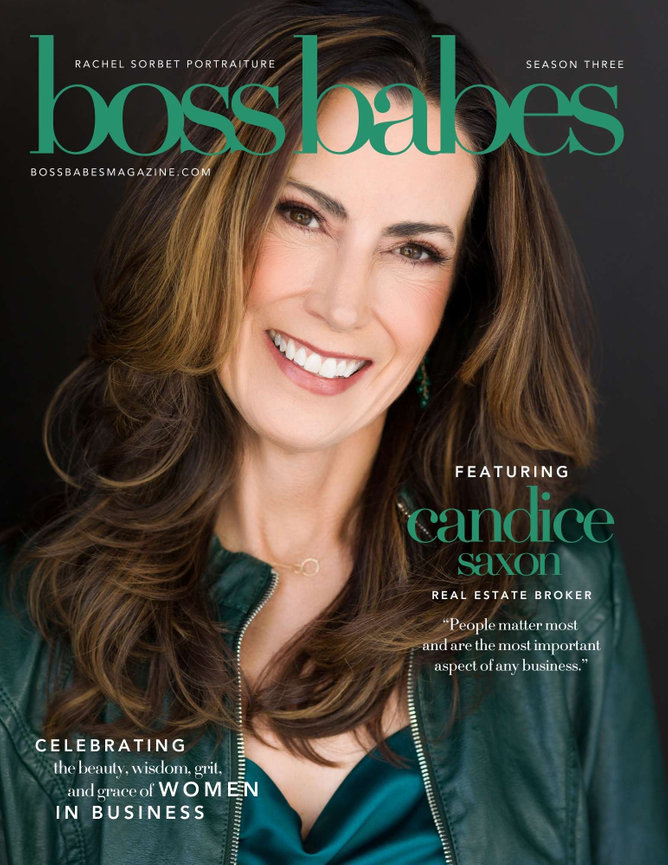 Candice Saxon on the cover of Boss Babes Magazine