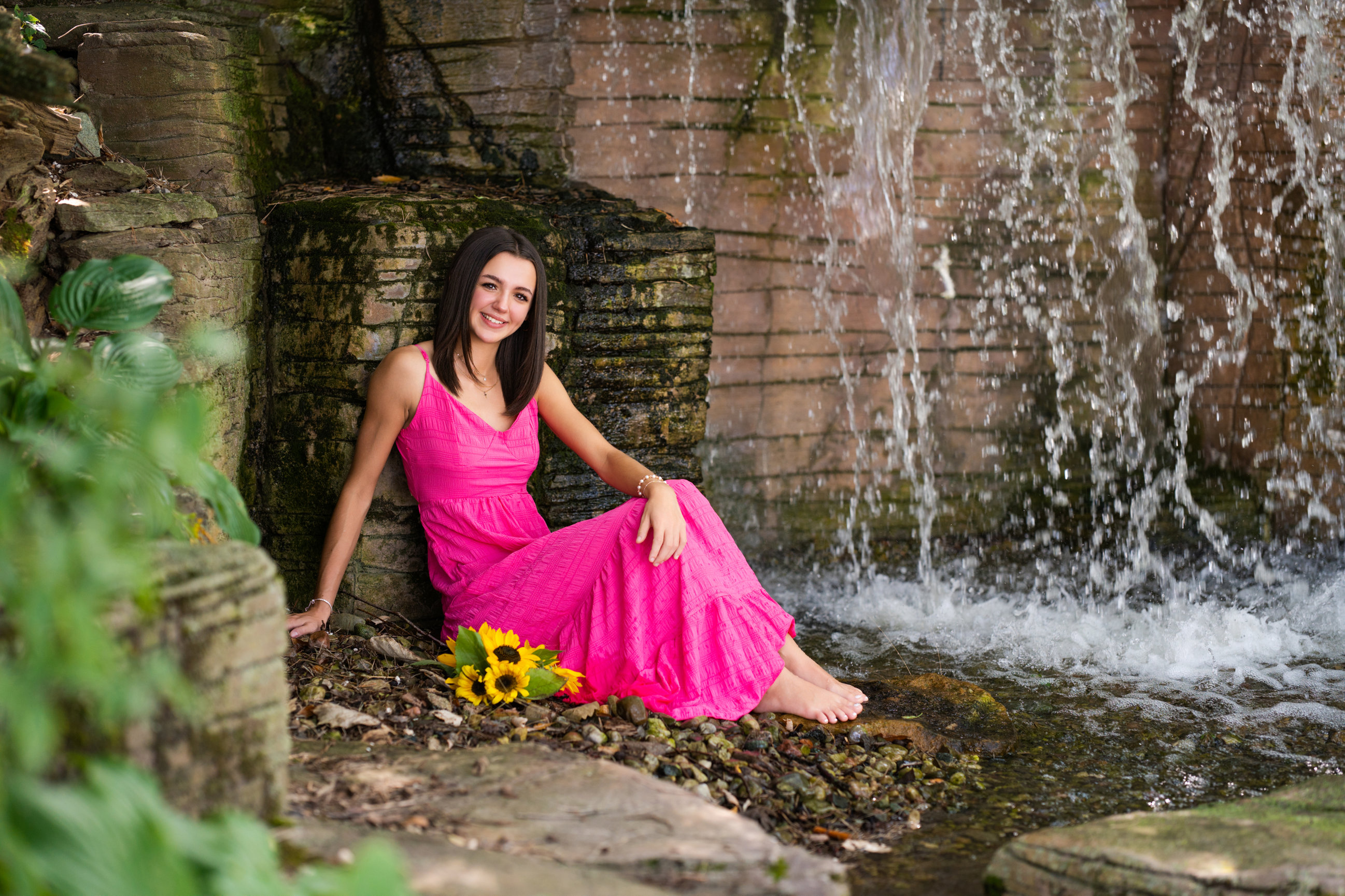 open lace back dress Custom Gown "Rose Flamingo"