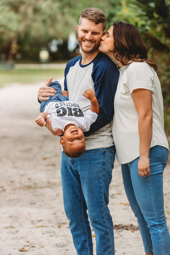Future big brother is excited, adopted family grows.