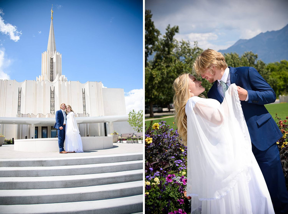 Jordan River Temple Wedding Erin Langford Photo
